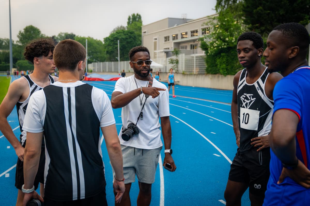 Athlètes en entraînement